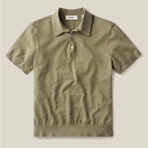 Buck Mason - Olive - Avalon Knit Polo - M/L